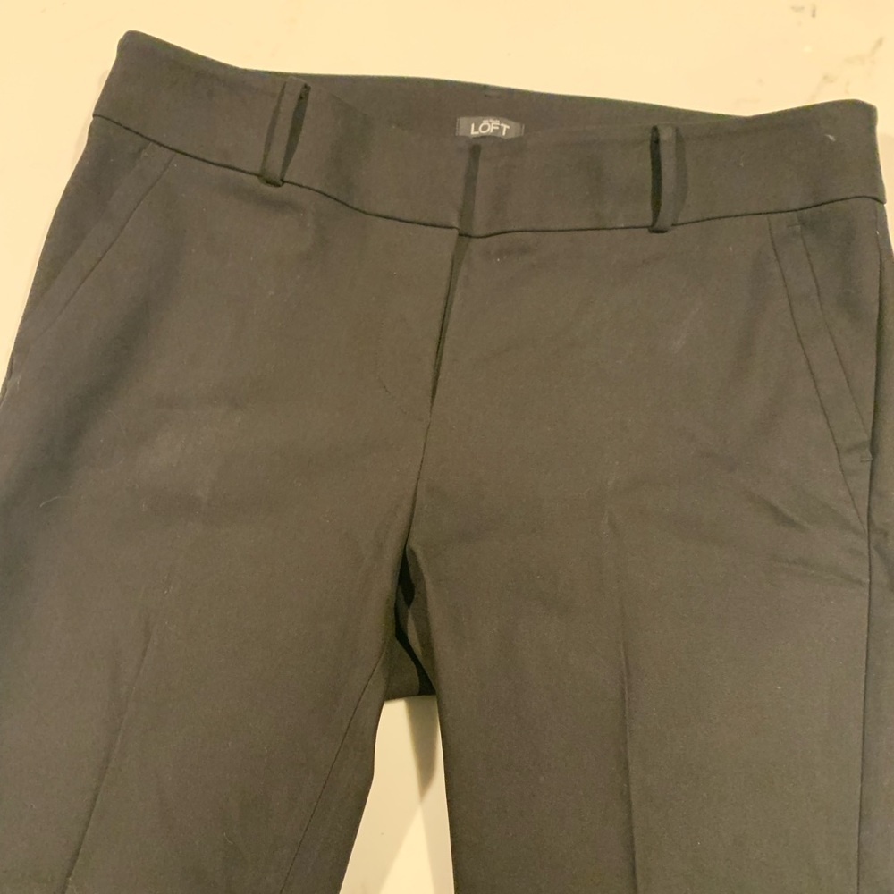 LOFT black Julie ankle pants.  Size 10